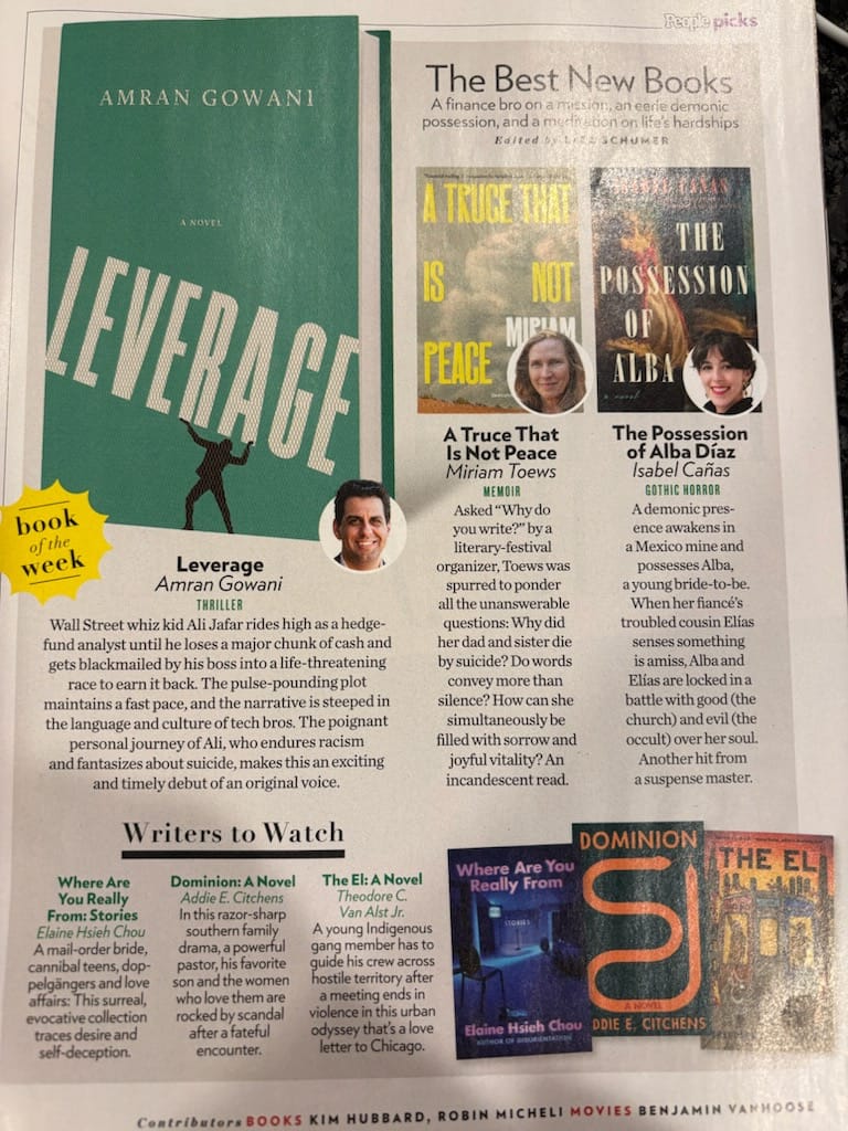 Screenshot of People Magazine issue featuring Leverage.